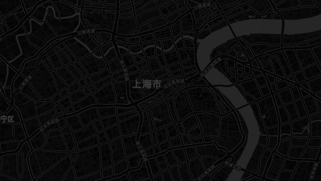 上海人民广场 CARTO Dark 地图真实预览
