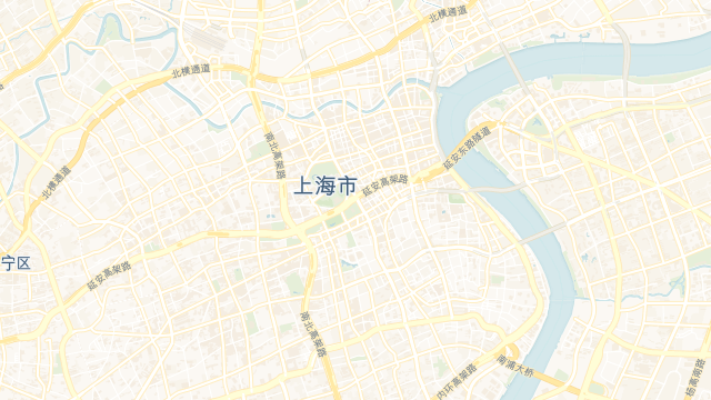 上海人民广场 CARTO Voyager 地图真实预览